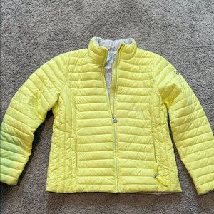 Michael Kors Bright Yellow Quilted Puffer Jacket